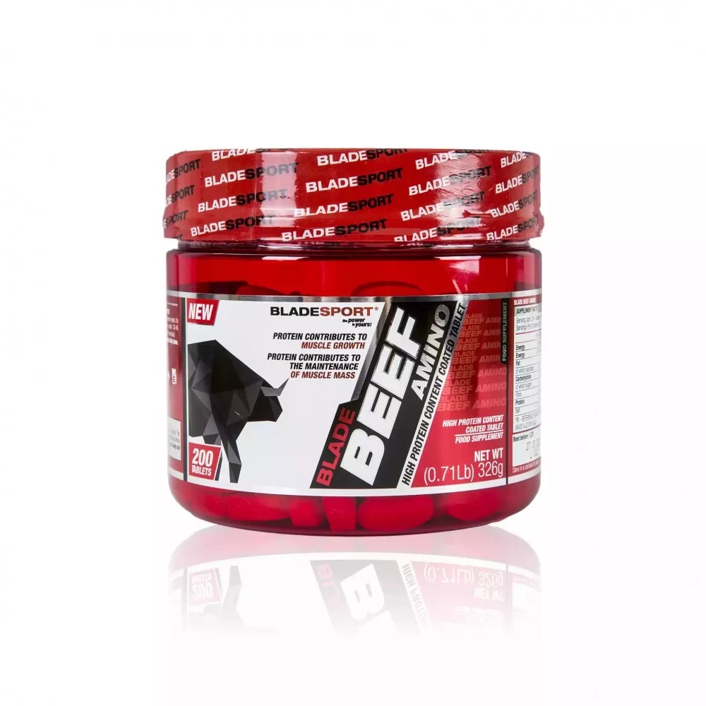 Blade Beef Amino 8000 (marha alapú aminosav tabletta, 200 tabletta) 25/50 Adag.