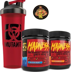 Edzés előtti stimuláns Mutant Madness 225 g - PVL - 60 Adag 2db + Shaker