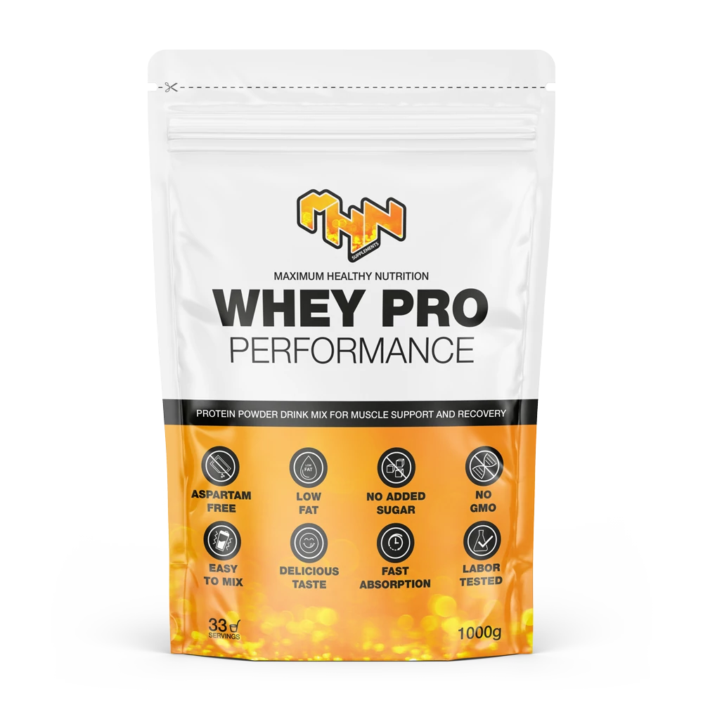 MHN Whey Pro Performance - 1000G (33 Adag) - 72% fehérje tartalom