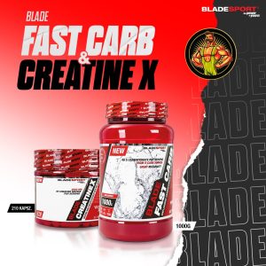 Akciós " Tiszta Izomtömeg " csomag Blade Fast Carb 1000 G ( 20 Adag )+Kreatin X (210 kapszula) 42 Adag