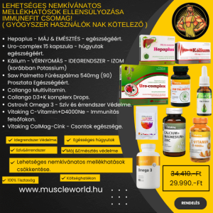 Lehetséges Nemkívánatos Mellékhatások ellensúlyozása " IMMUNEFIT CSOMAG " ( GYÓGYSZER HASZNÁLÓK NAK KÖTELEZŐ )