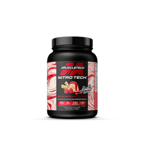 MuscleTech NITRO-TECH WHEY PROTEIN (908 GR) WHITE CHOCOLATE RASPBERRY Limitált kiadás 25 Adag.