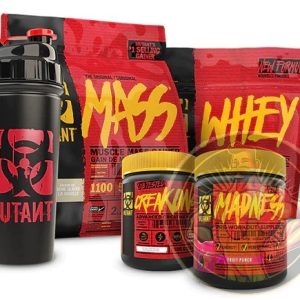 Whey 2270g ( 63 Adag )+MASS 2200G ( 9-16 Adag )+Creakong CX8 249g (Ízesítetlen) 30 adag+Madness 225 g – 30 Adag+ Shaker 700ml.
