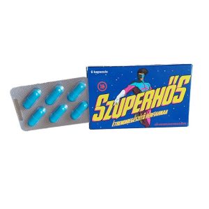 SZUPERHŐS BLUE - 6 DB - Erős Potencia Növelő ( Alkalmi )