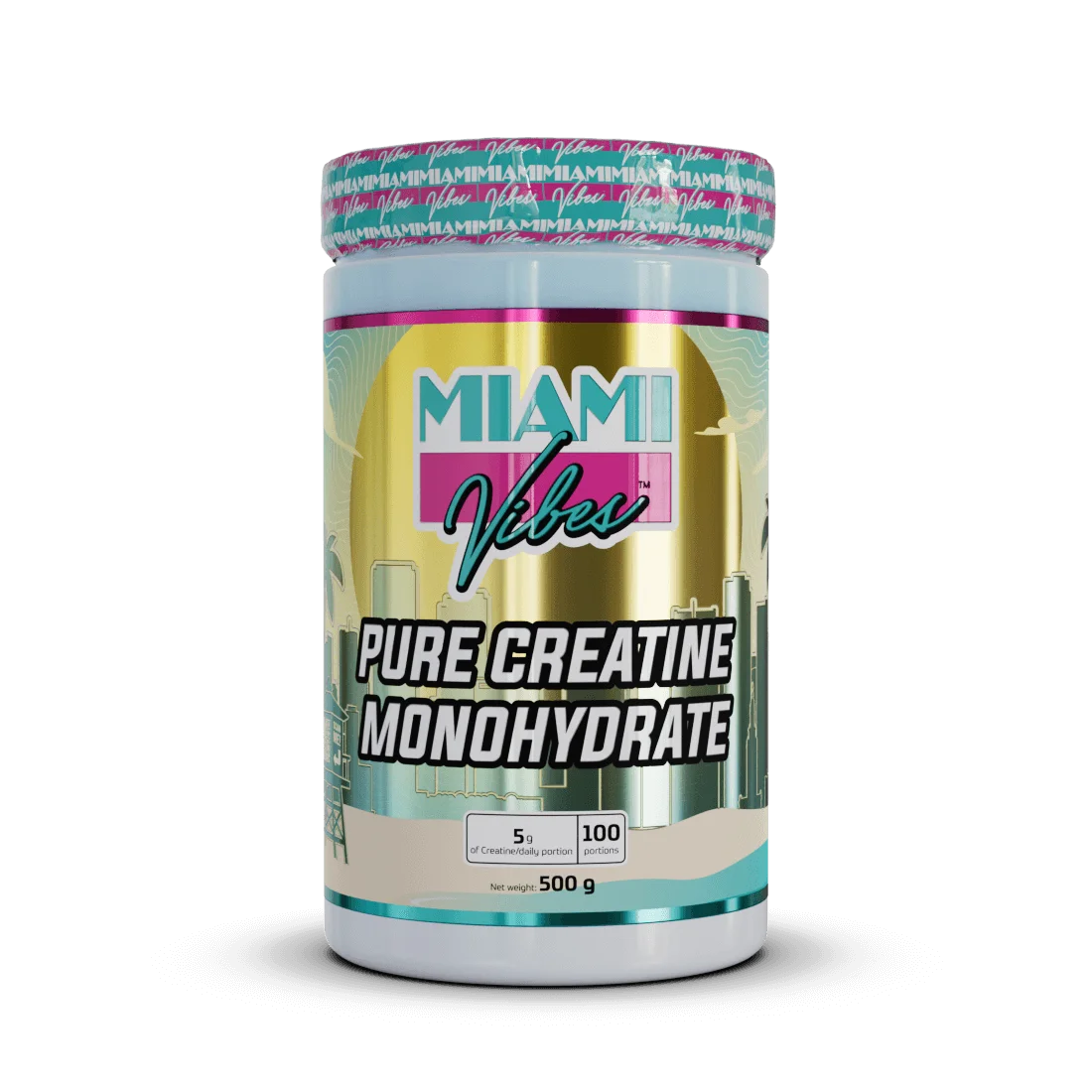 MIAMI VIBES - TISZTA KREATIN-MONOHIDRÁT 500g/100 Adag.